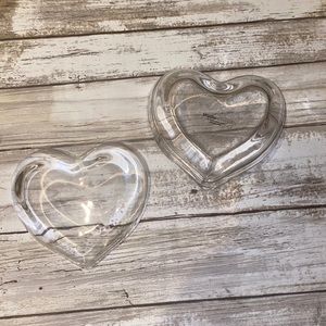 Fine Crystal Heart Covered Dish